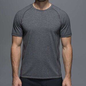Lululemon Protean Short Sleeve Heathered Black